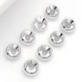 Perles intermédiaires de roue en métal argenté pour bijoux de bracelet DIY, lot de 10 - Entretoise Roue Biseautée (T71)