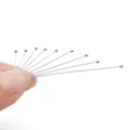 Silver metal ball head pins for jewelry making, DIY handmade beading crafting accessories. - 0.5x14mm Ball Head Pins (1.8mm Ball) / Bright Silver