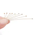 Gold copper ball head pins for handmade DIY jewelry making and beading accessories. - 0.5x14mm Ball Head Pins (1.8mm Ball) / KC Gold