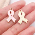 Pendentif ruban émaillé rose doré breloque nœud DIY accessoire bijoux pour bracelet collier - Ruban Noeud LOVE / 1 Pièce (21x14x1mm) / Rose