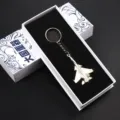 Metal fighter jet keychain model aviation souvenir gift for men boys bag charm pendant decor. - J-15 [Premium Gift Box] High-End Edition