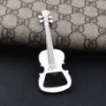 Apribottiglie violino in metallo creativo portachiavi birra ciondolo regalo cool - Forma Violino (GX-055)