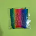 Colorful rainbow fishnet gloves stretch mesh party hip hop stylish short sleeves new item. - Short / Simple Packaging / Colorful