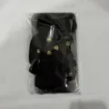 Black punk style rivet fishnet stockings with elastic garter belt, sexy nightclub variant. - Simple Packaging / Black