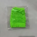 Fischnetz Fingerlose Handschuhe Neon Grün Punk Mesh hohle elastische Clubwear Ärmel - Einfache Verpackung (Keine Karte) / Dunkelgrün