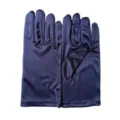 Damen kurze Satin Handschuhe dunkelblau Sonnenschutz Tanz Performance Retro Party Abend - Kartenverpackung / Marineblau