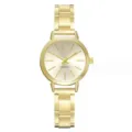 Donna moda oro quarzo orologio elegante metallo braccialetto orologio da polso per signora - Oro