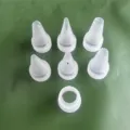 Plastic piping tips set for DIY cream glue phone case decoration and craft making tools. - 7-Piece Piping Nozzle Set (Includes 1 Coupler)