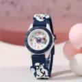 Orologio al quarzo con astronauta per bambini con cinturino in silicone morbido e quadrante. - Astronauta Blu Scuro