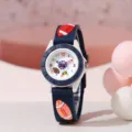 Orologio sportivo per bambini con quadrante colorato e cinturino in silicone rugby per uso quotidiano. - Stile Rugby (22) / Blu scuro