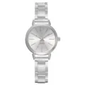 Orologio da polso al quarzo argento donna moda braccialetto minimalista per look quotidiano. - Stile Solo Orologio / Argento Bianco