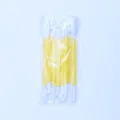 Fondant cake decorating tool set with yellow handles and double heads for sculpting crafts. - OPP Bag / Light Yellow