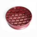Durable plastic lattice pastry cutter mold for delicious bread and cake baking! - Pineapple Print / Coffee