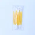Fondant cake decorating shaping tool set, dual-ended yellow plastic sculpting pens for baking. - OPP Bag / Orange