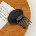 Unsichtbarer Haaransatz Volumizer Clip für Frauen Volumen Haar Bump Styling Tool schwarz - 3# Schwarzes Haarkamm-Pony-Polster (1 Stück)