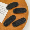 Unsichtbare Haarwurzel Volumen Clips flauschige Haarpads schwarze ovale Styling Werkzeuge - 21# Schwarze atmungsaktive Pads (Klein, 2 Stück) & Schwarze Schwamm-Pads (Groß, 2 Stück)