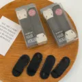 Unsichtbare Haarwurzel Volumenklemmen und Haarpolster für natürliches Haarvolumen. - 27# Schwarze atmungsaktive Pads (Klein, 4 Stück) & Schwarze Volumen-Haarklammern (4 Stück)