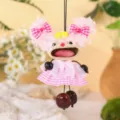 Handmade natural nut shell doll pendant cute creative hanging ornament for bag or car decor - Cookie Doll 2