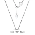 S925 sterling silver box chain necklace 45cm adjustable length minimalist fine jewelry - Chain Only / 45cm / Champagne Gold