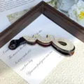 Rhinestone paperclip banana clip hair accessory detail shot, elegant vertical ponytail holder. - Style C Coffee Base White Rhinestones
