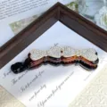 Rhinestone bow banana clip brown hair claw sparkling crystal ponytail hair accessory for women - Double Bow Ties with Brown Base & Rhinestones