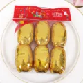 Goldene Laser Ballonkräuselband 6 Rollen Set für Party Hochzeit Dekoration 5mm x 10m - 6 Stück/Packung / Gold
