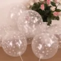 Transparente Stern Latexballons für Party und Hochzeitsdekoration, 12 Zoll klare Ballons mit Stäben. - 100er Pack