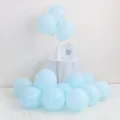 Hellblaue Latex Luftballons 10 Zoll matte Makronen Ballons fuer Party Hochzeit Dekoration - 100 Stück/Packung / Macaron Blau