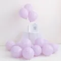 Helllila Latex Luftballons Set matte Macaron Farben fuer Hochzeit Geburtstag Party Dekoration - 100 Stück/Packung / Macaron Lila
