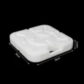 Base de support pour arche de ballons blanche remplissable d'eau 35x35cm carrée décor fête - Base de Panneau KT - Grande / Capacité 1.3KG / Blanc