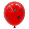 12 Zoll roter Pünktchen Latexballon für Geburtstag Party Feier und Event Dekoration Layout - 12-Zoll Rote und schwarze gepunktete Luftballons, 2,8g