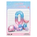 Meerjungfrau Nummer Folienballon Set Farbverlauf Geburtstag Party Dekoration Zubehör - Sternenhimmel Nummer Säule 0 / 1 Stück