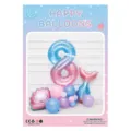 Mermaid Number 8 Balloon Set Kids Birthday Party Decor Starry Sky Balloon Kit SKU - Starry Sky Number Pillar 8 / 1 Piece