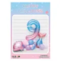 Mermaid theme number 9 balloon set for kids birthday party decoration and celebration. - Starry Sky Number Pillar 9 / 1 Piece