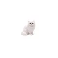 Witte keramische Perzische kat figuur detail, elegante home decor porseleinen dierlijke sculptuur - Witte Perzische Kat Accessoire Alleen (Zonder Ketting)