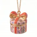 European and American cross-border gift box openable pendant necklace amusement park jewelry. - Amusement Park Cylinder Style