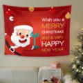 Arazzo di Natale appendiabiti da parete decorazione per feste sfondo stile nordico festivo - Arazzo da parete natalizio - Stile 13 / 80*60cm (Kit di Installazione Incluso)