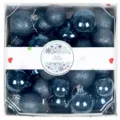 Dark blue Christmas balls set 28pcs plastic glitter and glossy tree hanging ornaments. - 28PCS / Navy Blue