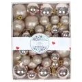 Set xristougenniaton mpalon roz thrafstikes diakosmitika gia dentro eortastika - Στυλ Κουτιού Κέικ / 42 Τεμάχια / Ροζ χρυσό