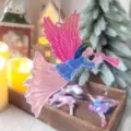 Acrylic Christmas Angel Ornament Iridescent Hanging Decor Holiday Tree Party Supplies - Angel