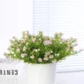 Artificial flower potted plant, Nordic style fake flower bouquet for home and table decor. - Purple