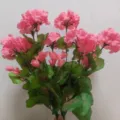 Pink artificial geranium flower bouquet silk floral arrangement for home wedding decor - Hydrangea Pink
