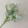 Blue Artificial Baby Breath Flowers Fake Gypsophila Branch for Home Wedding Decor Party Props - Blue