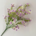 Artificial purple baby breath plastic flowers for home wedding decoration bouquet photography prop - Light Purple