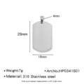 Pendentif plaque militaire en acier inoxydable pour gravure DIY, collier ID métal résistant. - Largeur 18mm / Acier