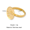Edelstahl Vergoldete Ringbasis Schale Netz DIY Schmuck Zubehör Variante Artikel. - 14mm / Gold