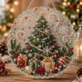 Árbol de navidad acrílico pintura de diamante colgante estrás decoración festiva - Estilo Árbol de Navidad (I) / 20*20CM (Con paquete de material DIY)