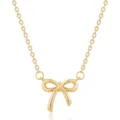 Gold Bow Pendant Necklace Dainty Choker Jewelry for Women Girls Daily Casual Wear Gift - Bow Pendant Fine Chain Style (2026-05-N-8045 Style 2) / Gold