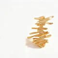 Spilla con linee astratte in oro lega moda gioielli regalo unico per le donne! - Spilla Linee Astratte / Stile 1 Oro (Spilla)