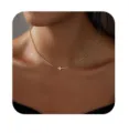 Elegant gold cross necklace variant, delicate clavicle chain for daily stylish wear. - Gold Style 1 (2026-01-N-5266)